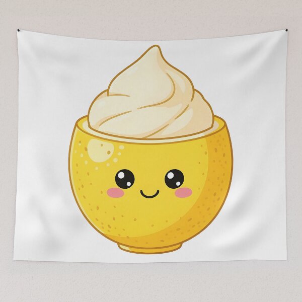 Item preview, Kawaii Amalfi Lemon Gelato in Sfusato cup Italia Dessert Design designed and sold by EmeraldeaArt.