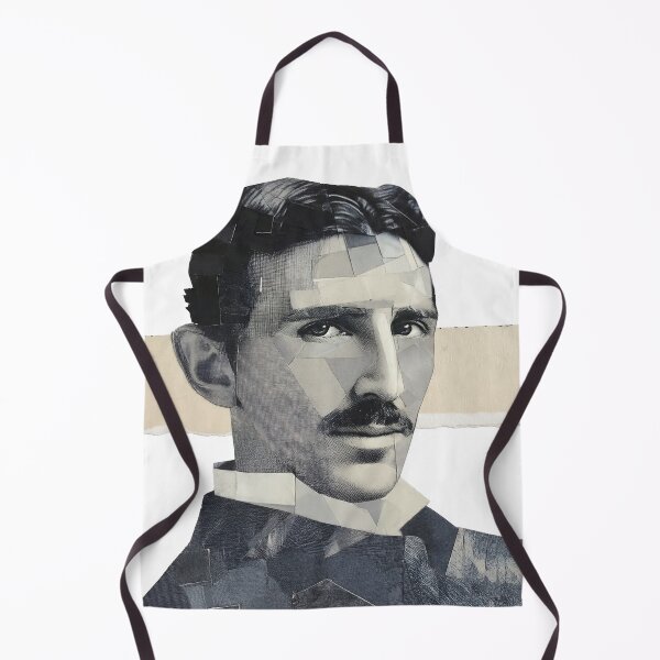 Item preview, Nikola Tesla – Inventor Collage Portrait Art Print | Electricity Science Engineering Poster designed and sold by OzzFrequency.