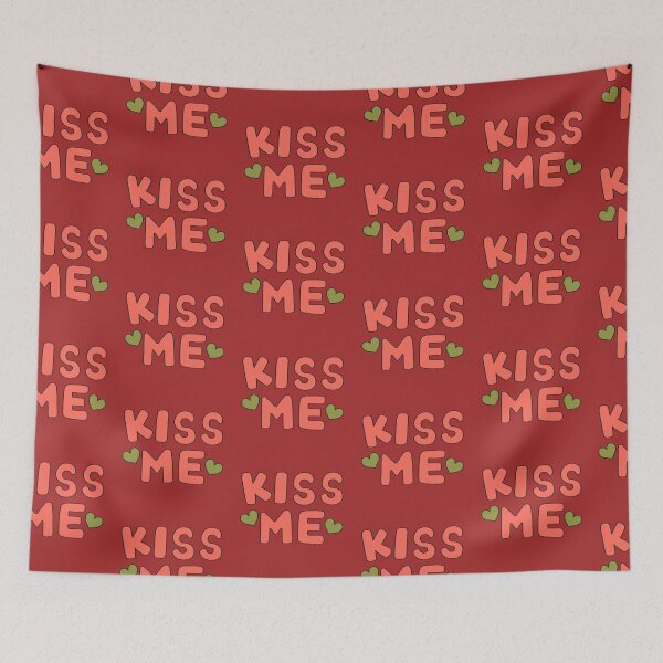 Item preview, kiss me sticker designed and sold by Navitaloves.