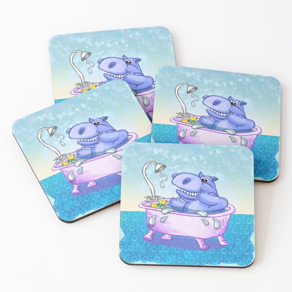 Item preview, Happy Hippo Bath designed and sold by artmuvz.
