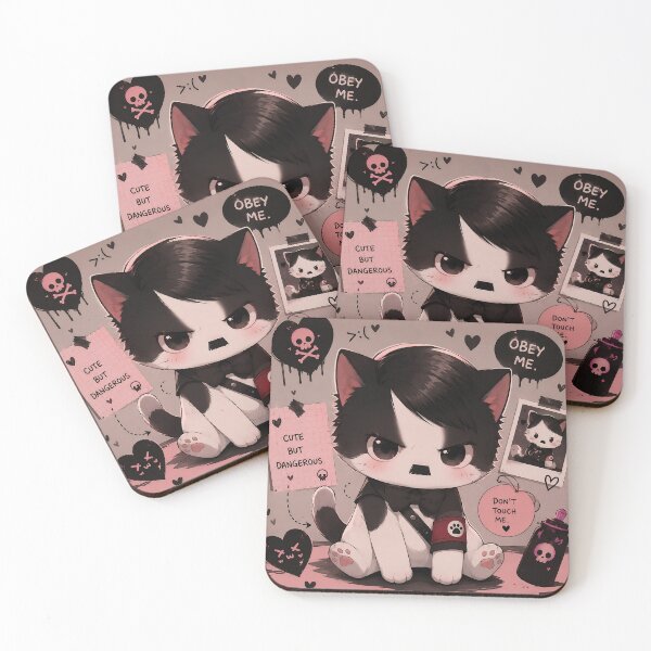 Item preview, Moody cat designed and sold by CutieIna.