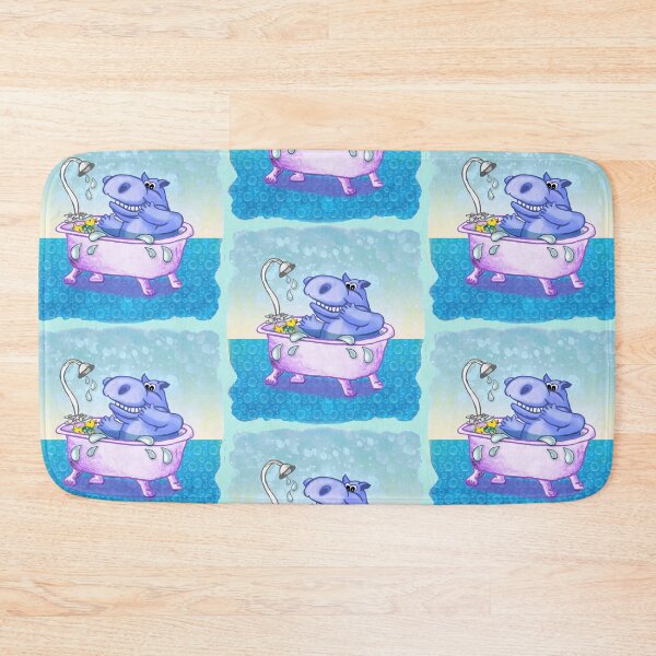 Item preview, Happy Hippo Bath designed and sold by artmuvz.