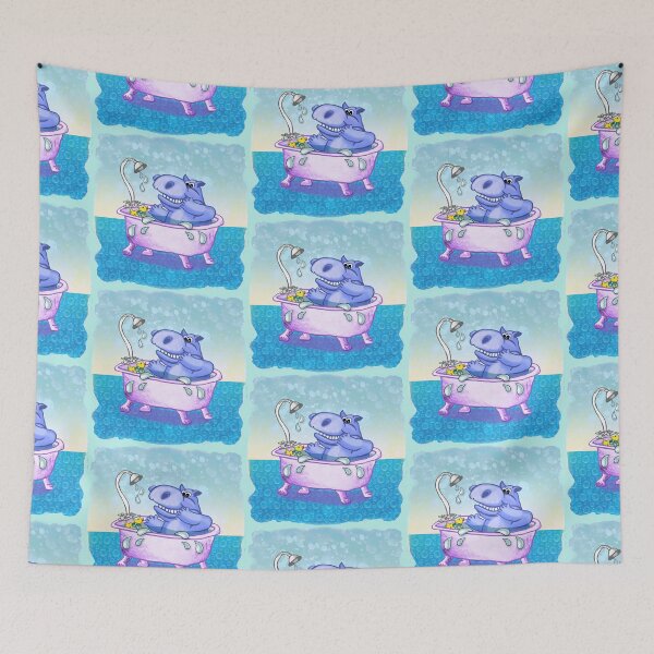 Item preview, Happy Hippo Bath designed and sold by artmuvz.