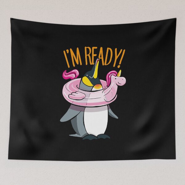 Item preview, penguin i'm ready  designed and sold by Konopikyu.