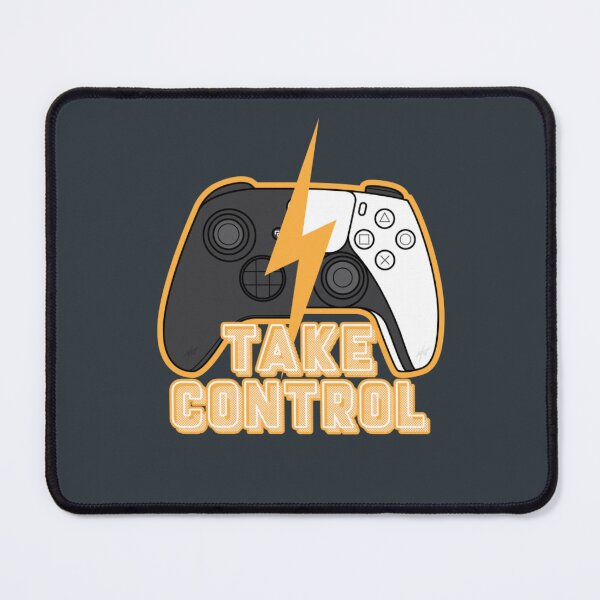 Item preview, Take Control - Electric Cyan Gaming Badge designed and sold by MrGlayga.