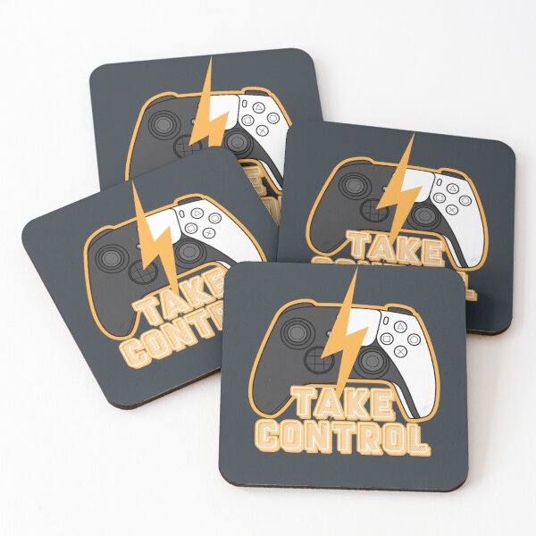 Item preview, Take Control - Electric Cyan Gaming Badge designed and sold by MrGlayga.