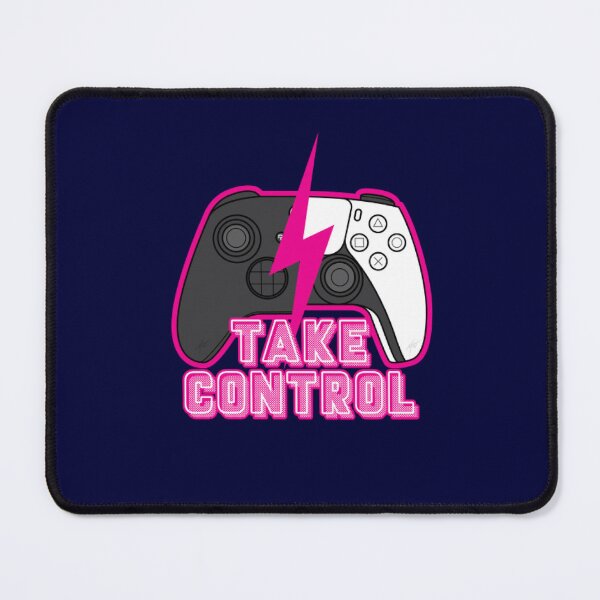 Item preview, Take Control - Electric Cyan Gaming Badge designed and sold by MrGlayga.