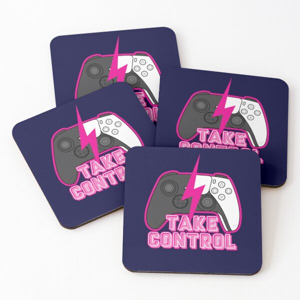 Item preview, Take Control - Electric Cyan Gaming Badge designed and sold by MrGlayga.