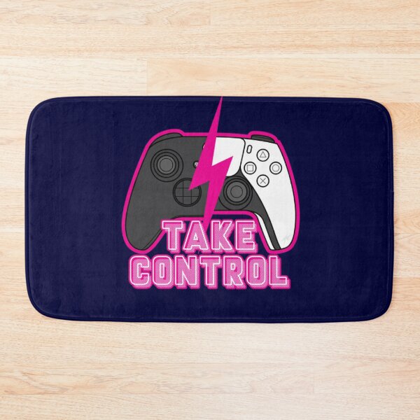 Item preview, Take Control - Electric Cyan Gaming Badge designed and sold by MrGlayga.