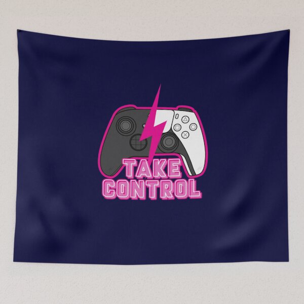 Item preview, Take Control - Electric Cyan Gaming Badge designed and sold by MrGlayga.