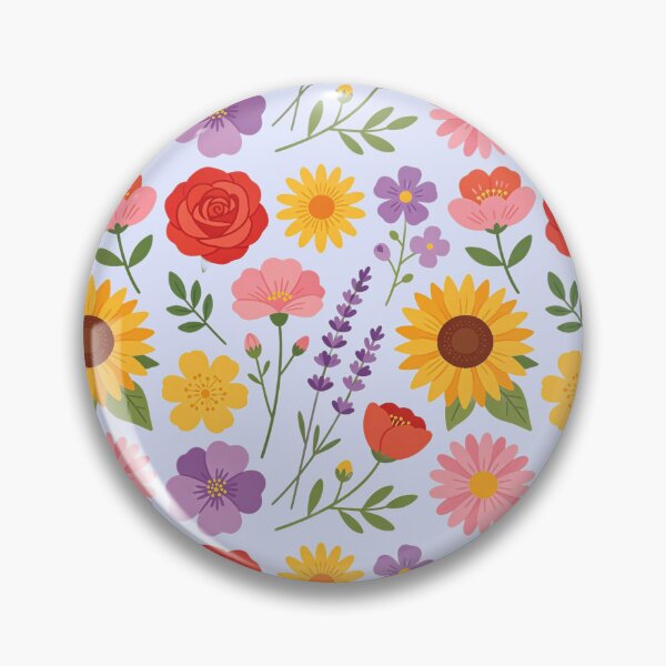 Item preview, Pretty, Blue Floral pattern designed and sold by Andrea Kreates.