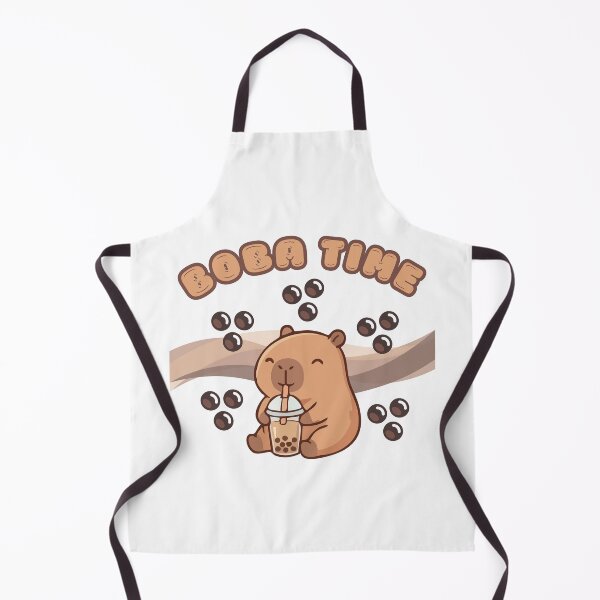 Item preview, Boba Time Capybara designed and sold by Qalam&Pixel.