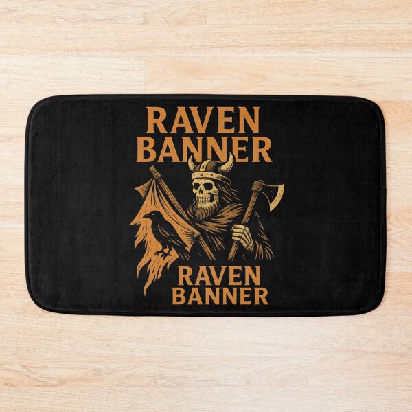 Item preview, Raven Banner Viking Skeleton Warrior Battle Axe designed and sold by Mythborn Saga.