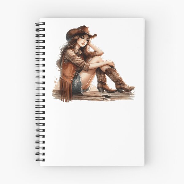 Item preview, Rustic Cowgirl Watercolor designed and sold by WesternBeauties.