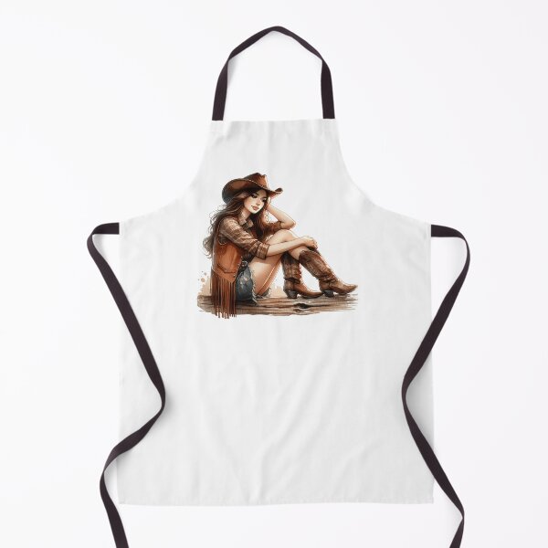 Item preview, Rustic Cowgirl Watercolor designed and sold by WesternBeauties.