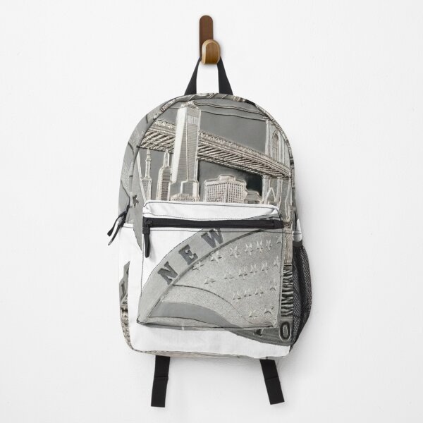 Item preview, Silver Vintage New York City Skyline Magnet designed and sold by SybilDog.