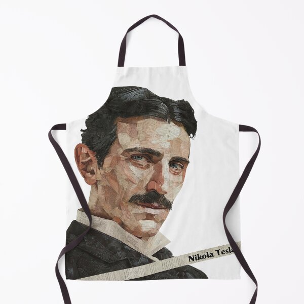 Item preview, Nikola Tesla – Inventor Collage Portrait Art Print | Electricity Science Engineering Poster designed and sold by OzzFrequency.