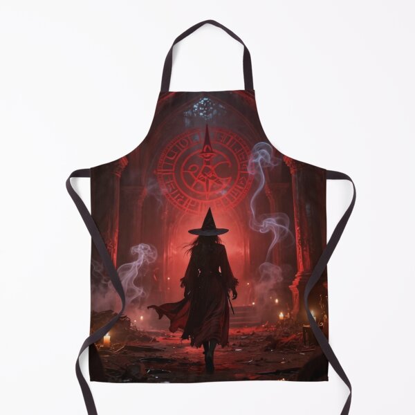 Item preview, magnific ancient temple interior bathed in crimson candleli designed and sold by tim tal.