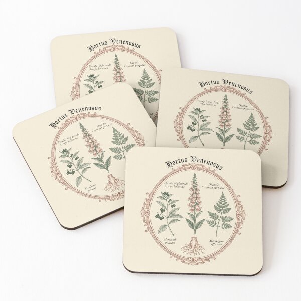 Item preview, Dark Cottagecore Poison Garden Botanical Print Hortus Venenosus designed and sold by PixelQ.