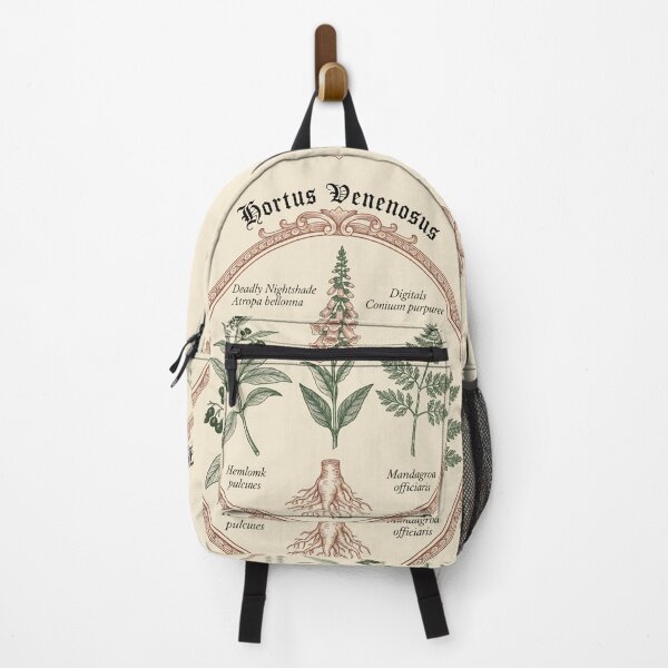 Item preview, Dark Cottagecore Poison Garden Botanical Print Hortus Venenosus designed and sold by PixelQ.