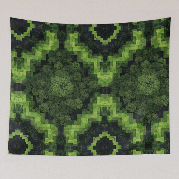 Item preview, Abstract Green Digital Glitch Camo Pattern designed and sold by Piotrek0001.