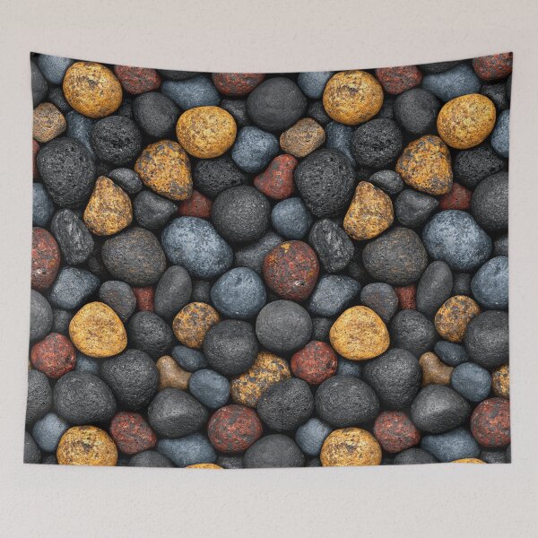 Item preview, Smooth Blue Brown and Grey River Pebbles designed and sold by Piotrek0001.