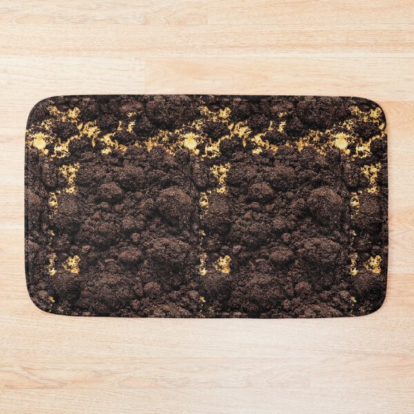 Item preview, Dark Brown Soil with Gold Flecks Texture designed and sold by Piotrek0001.