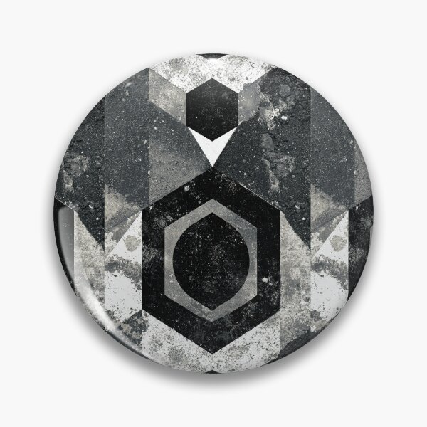 Item preview, Distressed Black and White Geometric Hexagon Pattern designed and sold by Piotrek0001.