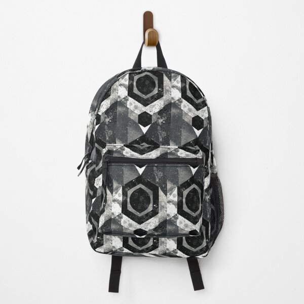 Item preview, Distressed Black and White Geometric Hexagon Pattern designed and sold by Piotrek0001.