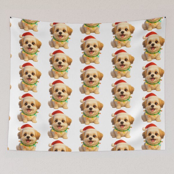 Item preview, Christmas Maltese Shih Tzu Dog designed and sold by Sillytoe.