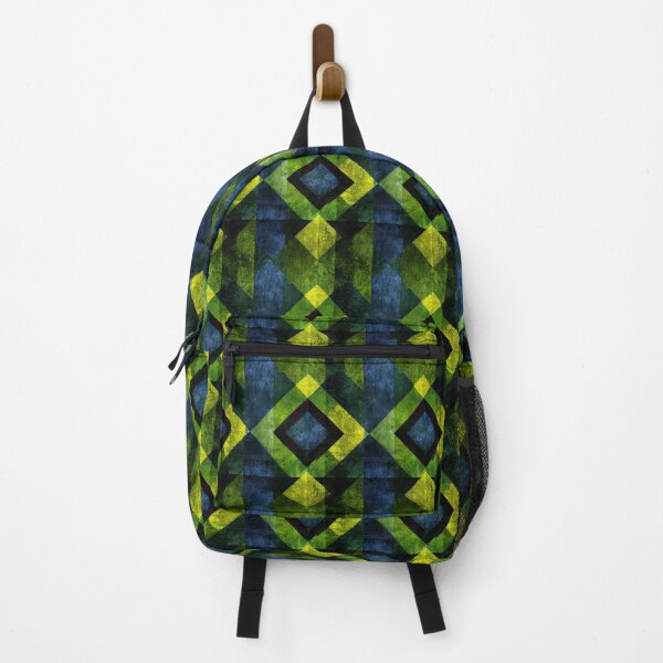 Item preview, Dark Green and Yellow Grunge Geometric Pattern designed and sold by Piotrek0001.