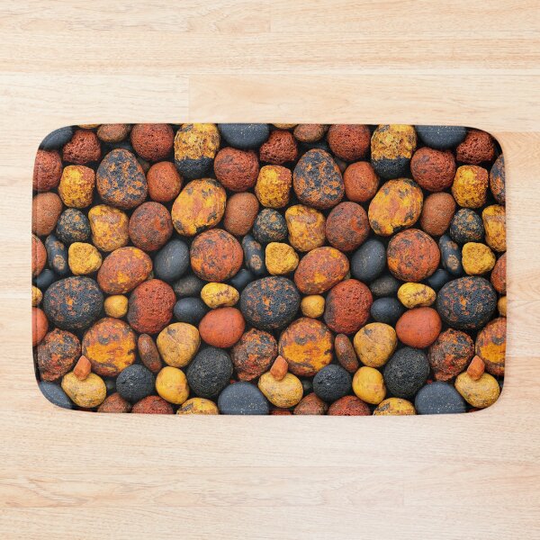 Item preview, Warm Orange and Brown Round Pebble Mosaic designed and sold by Piotrek0001.