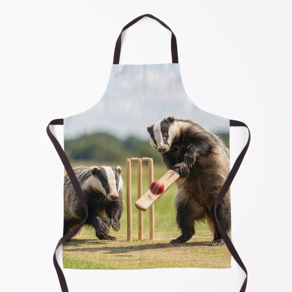 Item preview, Badgers Play Game of Cricket designed and sold by Tridentulus.