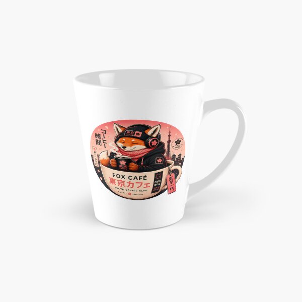 Item preview, Cute Tokyo Fox Café Japan Aesthetic Kawaii Coffee Lover T-Shirt designed and sold by Digital Culture Studio.