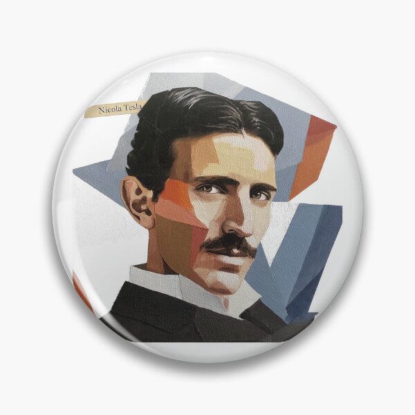 Item preview, Nikola Tesla – Inventor Collage Portrait Art Print | Electricity Science Engineering Poster designed and sold by OzzFrequency.