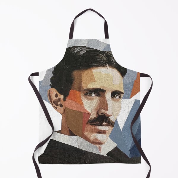 Item preview, Nikola Tesla – Inventor Collage Portrait Art Print | Electricity Science Engineering Poster designed and sold by OzzFrequency.