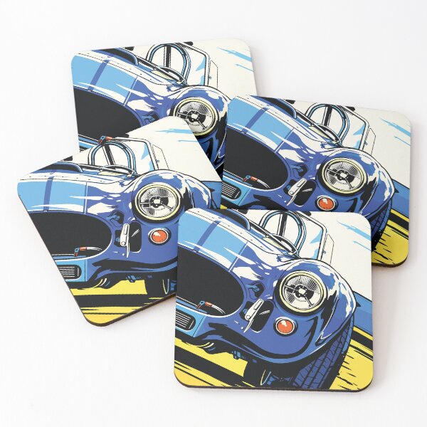 Item preview, Vintage Blue Roadster Classic Car Illustration designed and sold by RamyGallery.