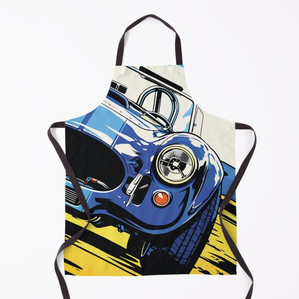 Item preview, Vintage Blue Roadster Classic Car Illustration designed and sold by RamyGallery.