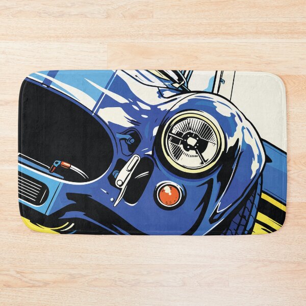 Item preview, Vintage Blue Roadster Classic Car Illustration designed and sold by RamyGallery.