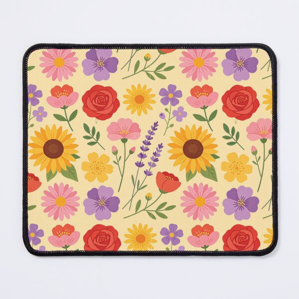 Item preview, Pretty, Yellow Floral pattern designed and sold by Andrea Kreates.