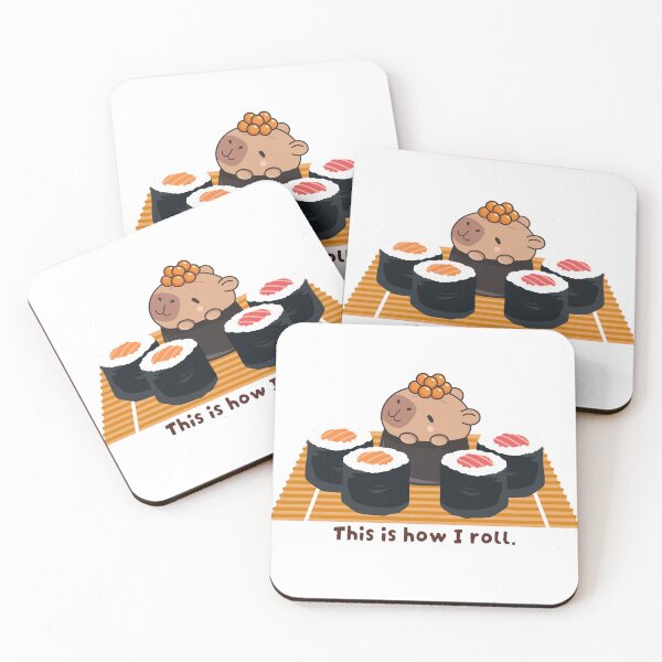 Item preview, Sushi Capybara designed and sold by Qalam&Pixel.