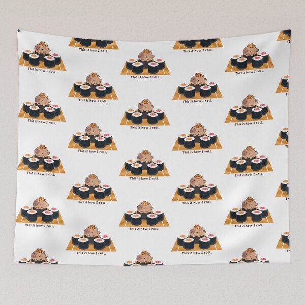 Item preview, Sushi Capybara designed and sold by Qalam&Pixel.