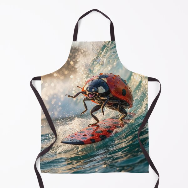 Item preview, Ladybug Surfer Feels the Stoke designed and sold by Tridentulus.