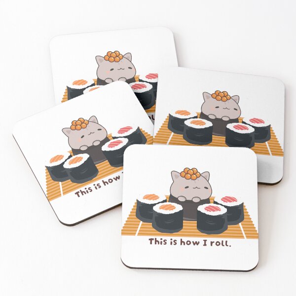 Item preview, Sushi Cat designed and sold by Qalam&Pixel.