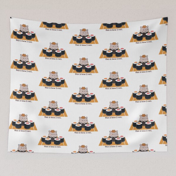 Item preview, Sushi Cat designed and sold by Qalam&Pixel.