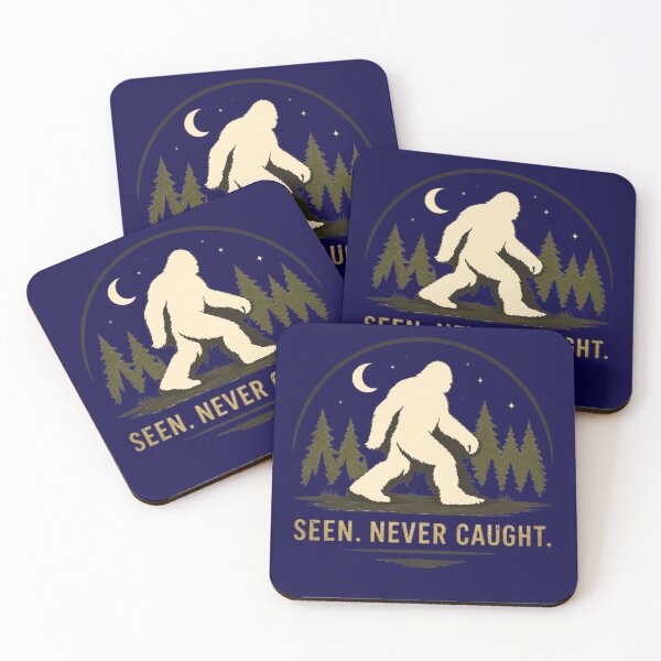 Item preview, Seen. Never Caught. – Minimal Bigfoot Logo designed and sold by Log77.