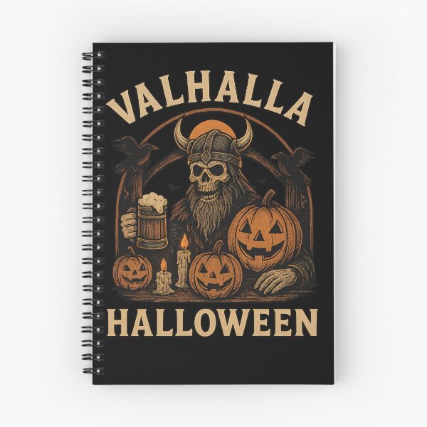 Item preview, Valhalla Halloween Viking Skull Beer Mug Pumpkins designed and sold by Mythborn Saga.