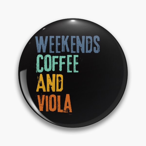 Item preview, Funny Retro Weekends Coffee and Viola designed and sold by WeirdlyRare.