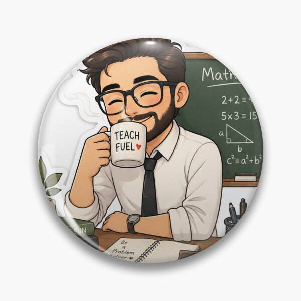 Item preview, Cute Teacher Drinking Coffee designed and sold by kmafamily.