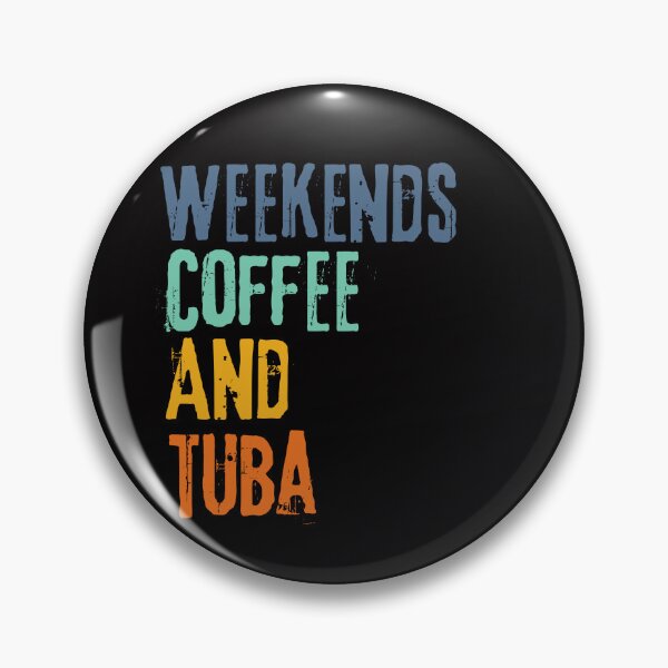 Item preview,  Funny Retro Weekends Coffee and Tuba designed and sold by WeirdlyRare.